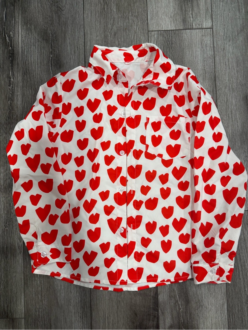 Boys Valentines Button Down